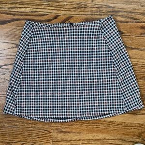 Checked mini skirt